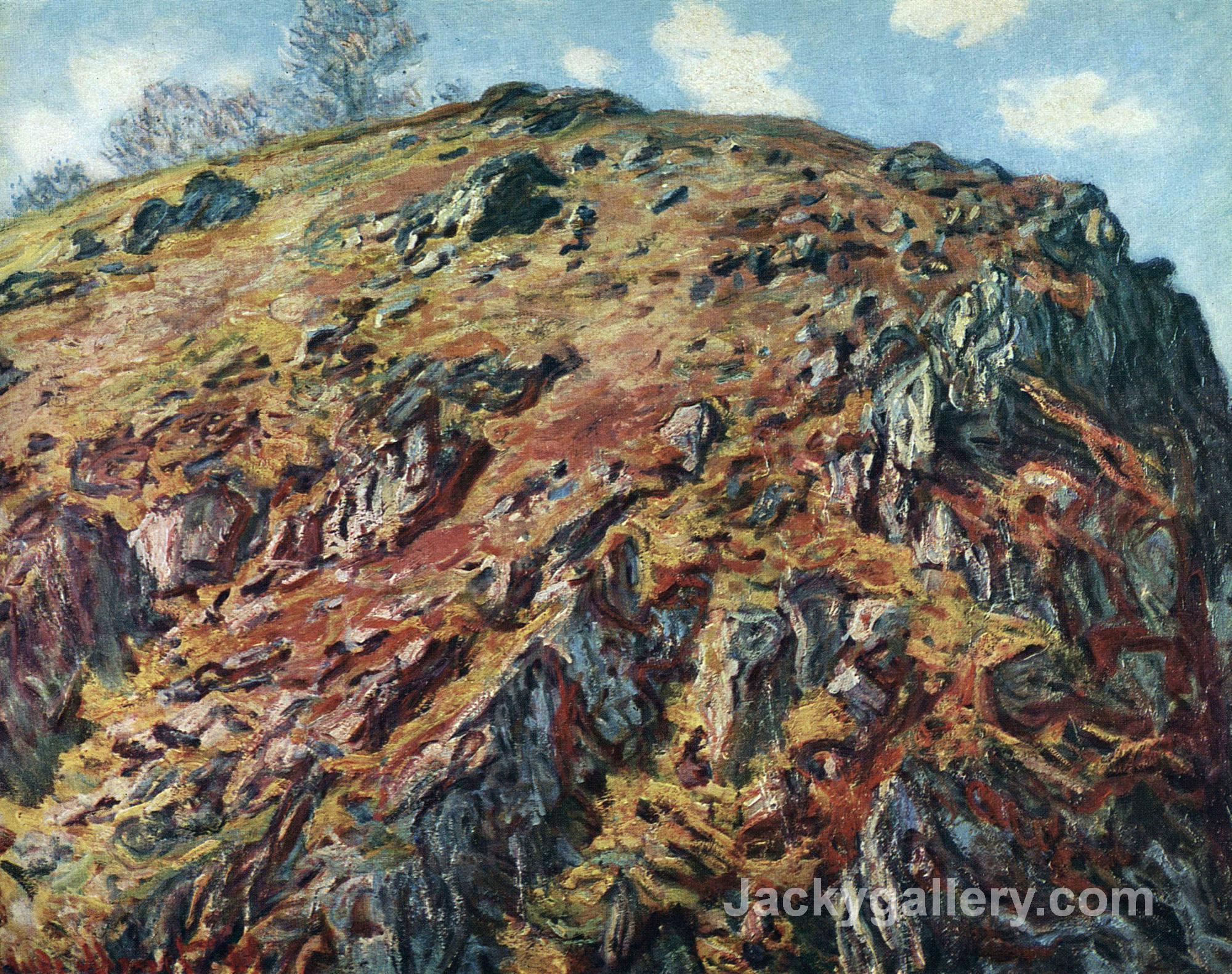 Study of Rocks by Claude Monet paintings reproduction